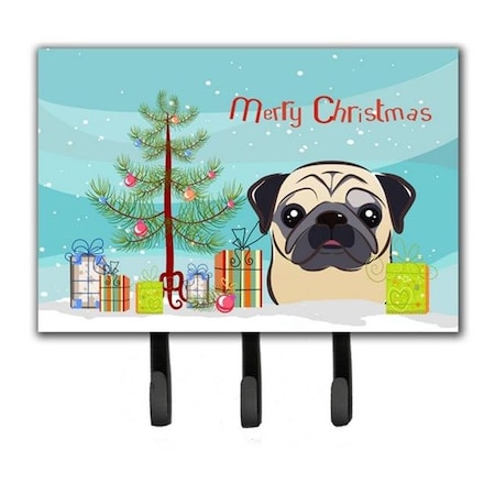 Carolines Treasures BB1634TH68 Christmas Tree & Fawn Pug Leash or Key Holder BB1634TH68